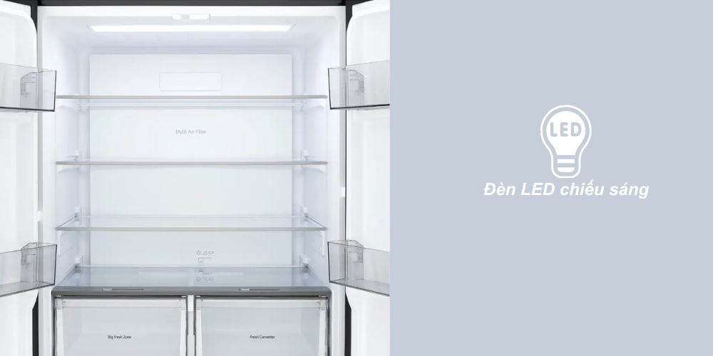 Tủ lạnh LG Inverter 502 Lít F50BG Tủ Lạnh 502 Lít F50BG dễ lấy thực phẩm