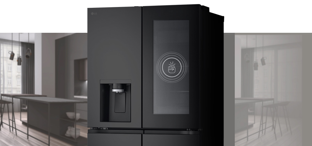 Tủ lạnh LG Inverter 508 Lít LFI50BLMAI Thiết kế InstaView tiện lợi cho người dùng quan sát thực phẩm bên trong