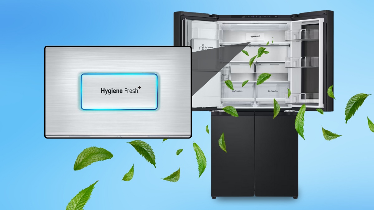 Tủ lạnh LG Inverter 508 Lít LFI50BLMAI Bộ lọc Hygiene Fresh+™ kháng khuẩn, khử mùi mạnh mẽ cho không gian tủ lạnh
