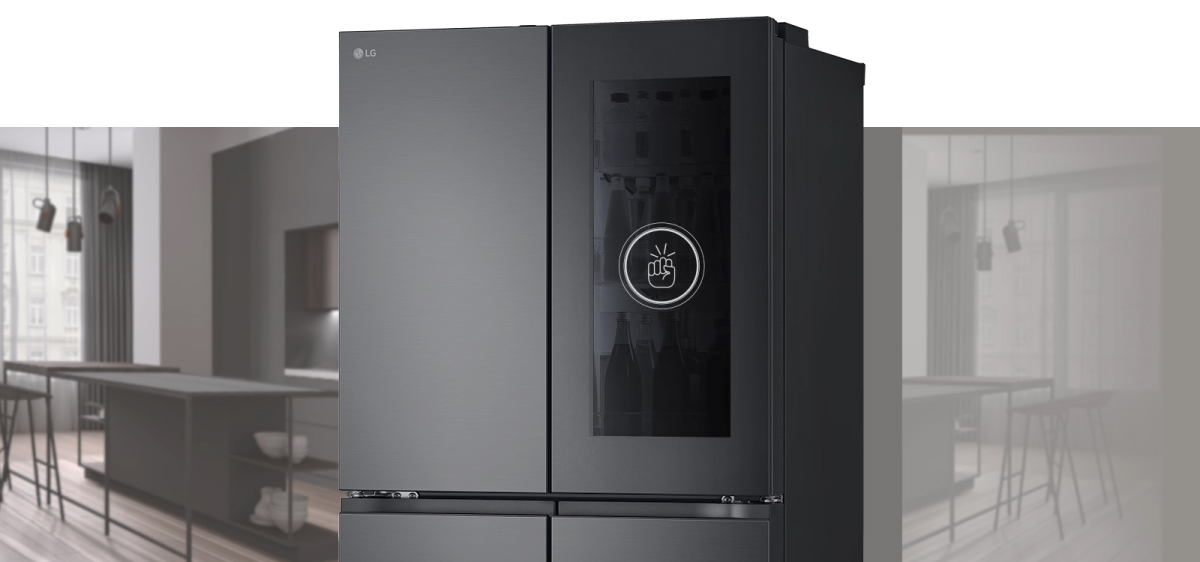 Tủ lạnh LG Inverter 666 Lít LFB66BLMI Cửa kính InstaView gõ hai lần để nhìn thấu bên trong