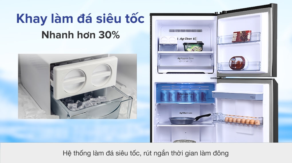 Tủ lạnh Panasonic Inverter 326 lít NR-TL351GPKV - Khay làm đá siêu tốc Tủ lạnh Panasonic Inverter 326 lít NR-TL351GPKV - Khay làm đá siêu tốc