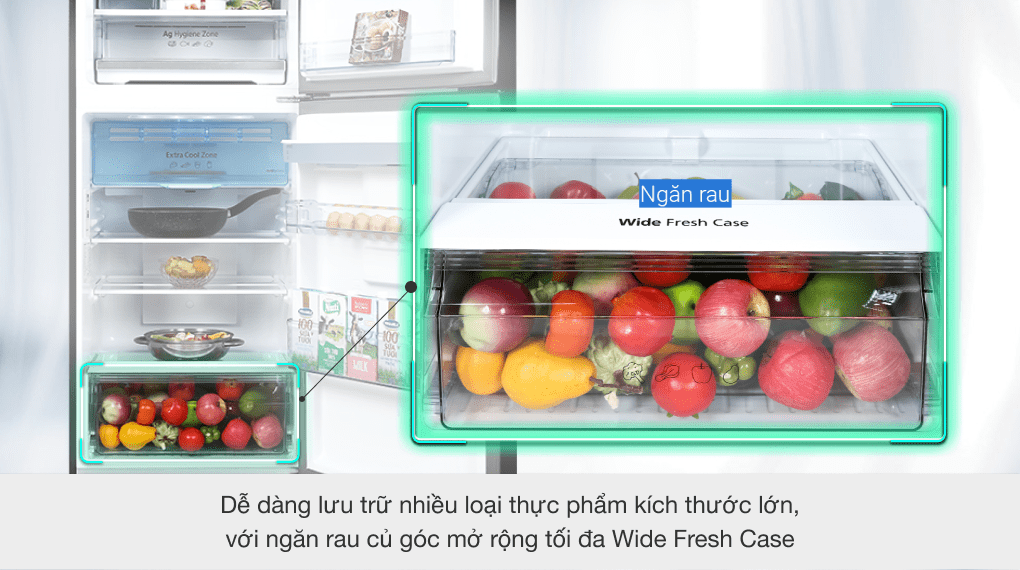 Tủ lạnh Panasonic Inverter 326 lít NR-TL351GPKV - Ngăn rau quả Tủ lạnh Panasonic Inverter 326 lít NR-TL351GPKV - Ngăn rau quả