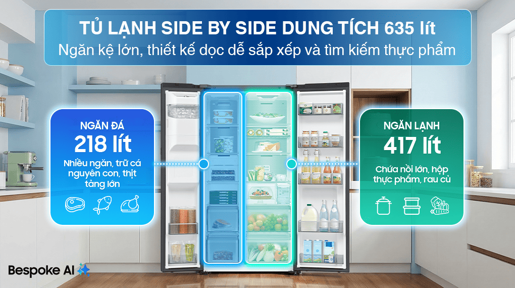 rs70f65k2fsv-1-2 Tủ lạnh Samsung Inverter 635 Lít RS70F65K2FSV Tủ lạnh Samsung Inverter 635 lít RS70F65K2FSV