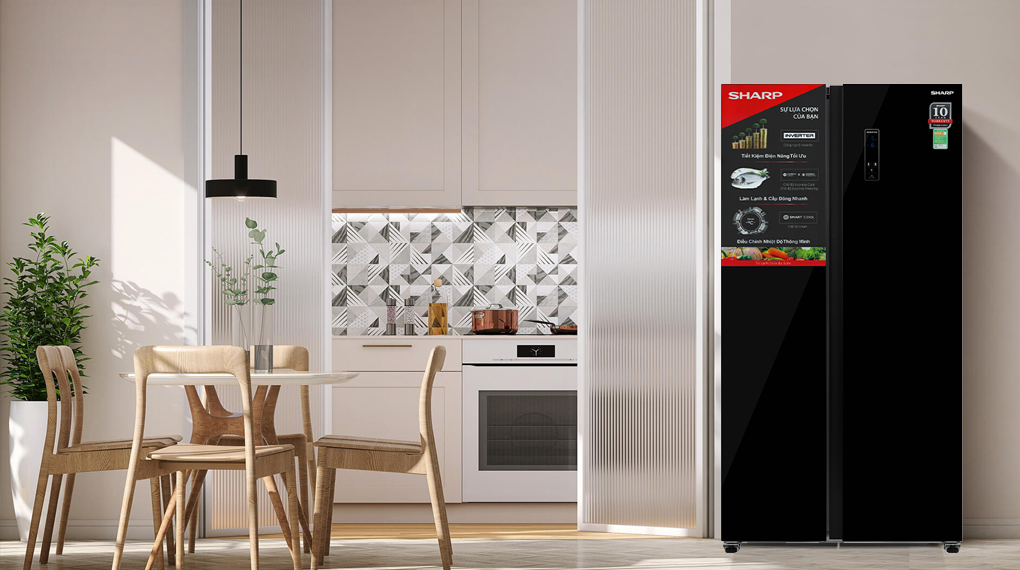 Tủ lạnh Sharp Inverter 532 lít SJ-SBX530VG-BK Tủ lạnh Sharp Inverter 532 Lít SJ-SBX530VG-BK Tủ lạnh Sharp Inverter 532 lít SJ-SBX530VG-BK
