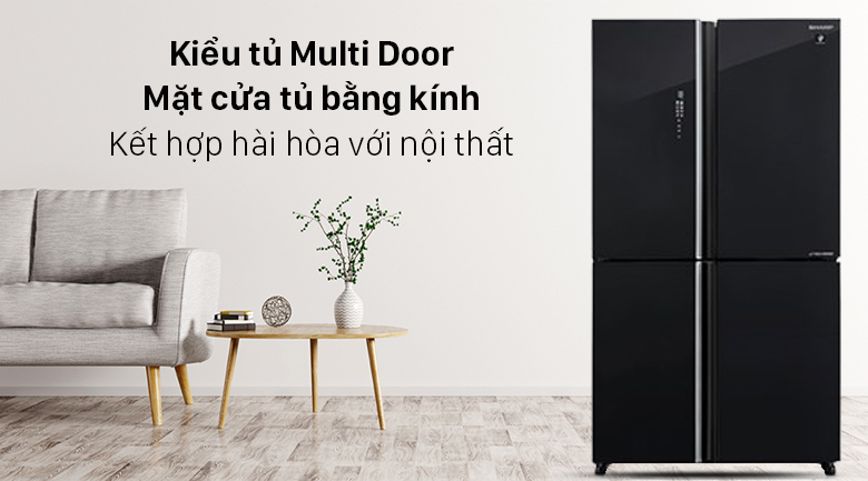 Tủ lạnh Sharp Inverter 572 Lít SJ-FXP640VG-BK Tủ lạnh Sharp Inverter 572 lít SJ-FXP640VG-BK - Thiết kế sang trọng