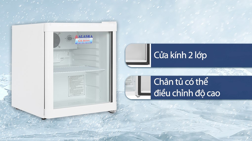 Tủ mát Alaska 50 Lít LC 50T Tủ mát Alaska 50 lít LC 50 Trắng - Tiện ích