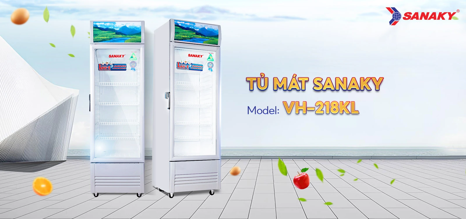 Tủ Mát Sanaky VH-218KL Tủ mát Sanaky 170 Lít VH-218KL Tủ Mát Sanaky VH-218KL