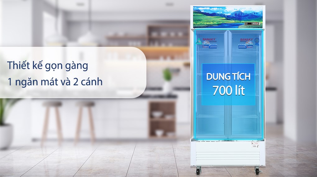 Tủ mát Sanaky 700 lít TM.VH8009HP - Tổng quan thiết kế Tủ mát Sanaky 700 Lít VH-8009HP Tủ mát Sanaky 700 lít TM.VH8009HP - Tổng quan thiết kế