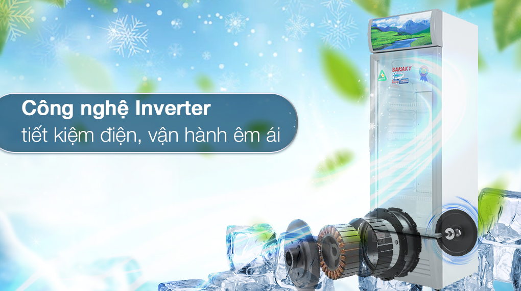 Tủ mát Sanaky Inverter 200 lít VH-258K3L - Công nghệ Inverter Tủ mát Sanaky Inverter 200 Lít VH-258K3L Tủ mát Sanaky Inverter 200 lít VH-258K3L - Công nghệ Inverter