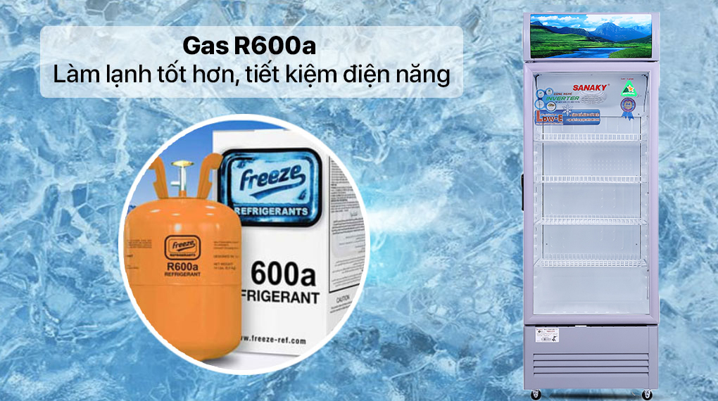 Tủ mát Sanaky Inverter 290 Lít VH-358K3L Tủ Mát Sanaky Inverter 290 lít TM.VH358K3L - Gas R600a