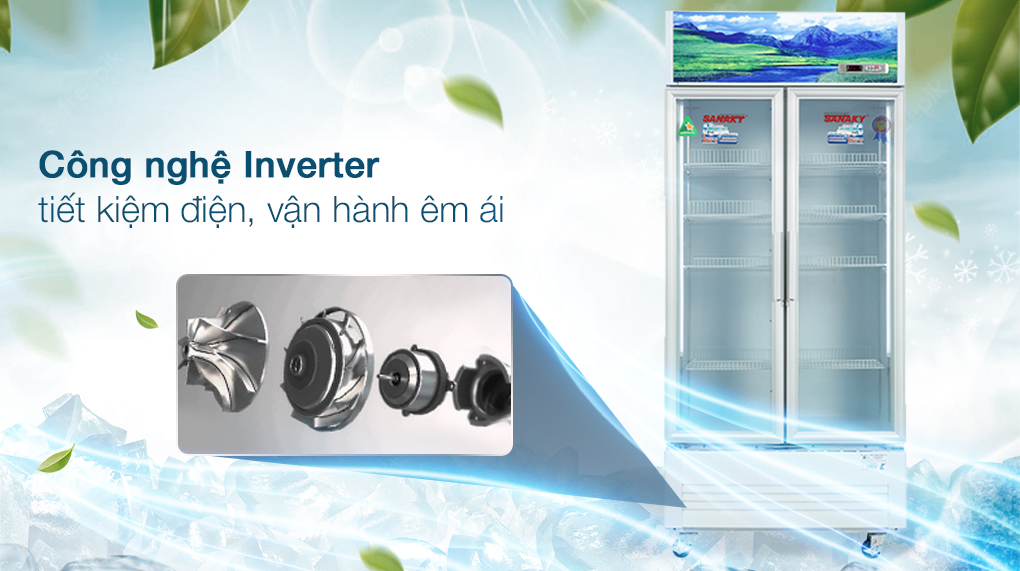 Tủ mát Sanaky Inverter 700 lít VH-8009HP3 - Công nghệ tiết kiệm Tủ mát Sanaky Inverter 700 Lít VH-8009HP3 Tủ mát Sanaky Inverter 700 lít VH-8009HP3 - Công nghệ tiết kiệm