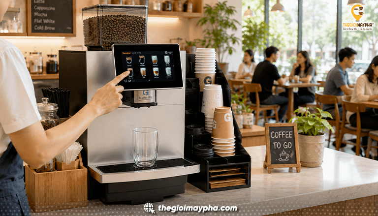 Xu hướng đầu tư máy pha cafe chuyên nghiệp trong năm 2026 dành cho quán kinh doanh