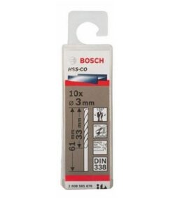 Bộ mũi khoan Inox Bosch HSS-CO 3MM 2608585876