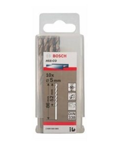 Bộ mũi khoan Inox Bosch HSS-CO 5MM 2608585885