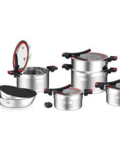 Bộ Nồi Chảo Inox Liền Khối Elmich Milano EL-8272