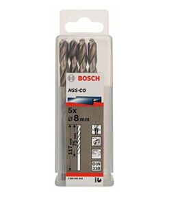 Mũi khoan Inox Bosch HSS-CO 8MM 2608585894 (HỘP 5 MŨI)