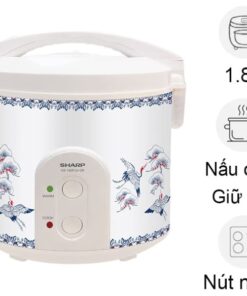 Nồi cơm nắp gài Sharp 1.8 lít KS-183TJV(CR)