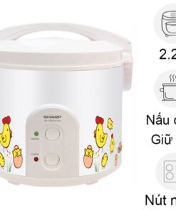 Nồi cơm nắp gài Sharp 2.2 lít KS-223TJV-CH