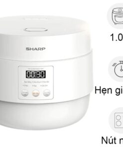 Nồi cơm điện tử Sharp 1 lít KS-COM100DV-WH