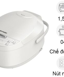 Nồi cơm điện tử Sharp 1.5 lít KS-COM150EV-WH