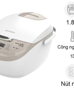 Nồi cơm điện tử Sharp 1.8 lít KS-COM191EV-WH