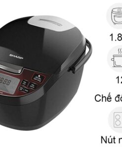 Nồi cơm điện tử Sharp 1.8 lít KS-COM193EV-BK