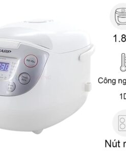 Nồi cơm điện tử Sharp 1.8 lít KS-COM195HV-WH