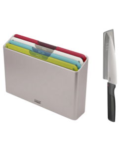 Set 4 thớt Joseph Joseph 60230 Folio kèm 1 dao nhà bếp