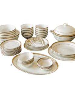Set bát sứ Spedona 50 món hoa văn viền vàng hoàng gia anh