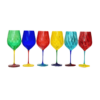 Set 6 ly vang Uria màu 600ml Crystal Bohemia