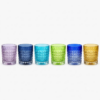 Set 6 cốc Diamond full màu 230ml Crystal Bohemia