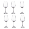 Set 6 ly vang trắng Uria 600ml Crystal Bohemia