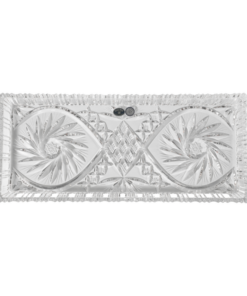 Đĩa xoáy pha lê Bohemia 40 x 17,5cm
