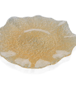 Đĩa Folies Gold Glitter 37cm IVV 8287.3