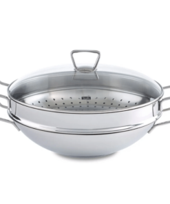 Chảo sâu lòng Fissler Nanjing 36cm kèm xửng hấp