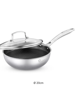 Chảo sâu lòng tổ ong Galactic La gourmet 20cm có nắp 417732